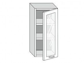 19.40.3 Шкаф настенный (h=913) на 400мм с 1-ой стекл. дверцей в Чайковском - chajkovskij.магазин96.com | фото