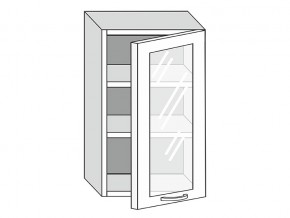 19.50.3 Шкаф настенный (h=913) на 500мм с 1-ой стекл. дверцей в Чайковском - chajkovskij.магазин96.com | фото