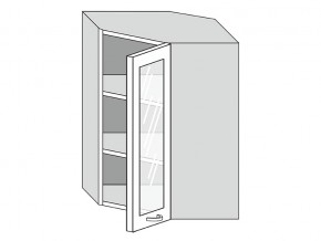 19.60.3у Шкаф настенный (h=913) угловой на 600мм со стекл. дверцей в Чайковском - chajkovskij.магазин96.com | фото