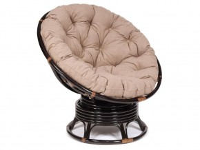 Кресло-качалка Papasan w 23/01 B с подушкой Antique brown, экошерсть Коричневый в Чайковском - chajkovskij.магазин96.com | фото