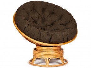 Кресло-качалка Papasan w 23/01 B с подушкой Honey, ткань Коричневый в Чайковском - chajkovskij.магазин96.com | фото