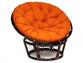 Кресло Papasan 23/01 W с подушкой Antique brown, ткань Оранжевый в Чайковском - chajkovskij.магазин96.com | фото