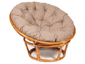 Кресло Papasan 23/01 W с подушкой Cognac, экошерсть Коричневый в Чайковском - chajkovskij.магазин96.com | фото