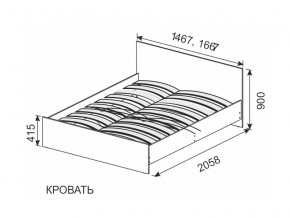 Кровать 1600х2000 ортопедическое основание в Чайковском - chajkovskij.магазин96.com | фото