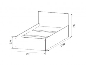 Кровать одинарная (Без матраца 0,9*2,0) в Чайковском - chajkovskij.магазин96.com | фото