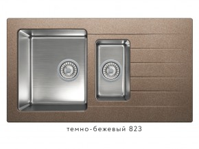 Мойка комбинированная Tolero twist TTS-890 Темно-бежевый 823 в Чайковском - chajkovskij.магазин96.com | фото