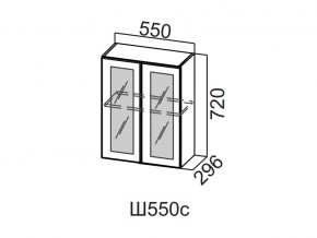 Ш550с/720 Шкаф навесной 550/720 (со стеклом) в Чайковском - chajkovskij.магазин96.com | фото